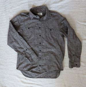 California Shirt in brown hemp sz 40